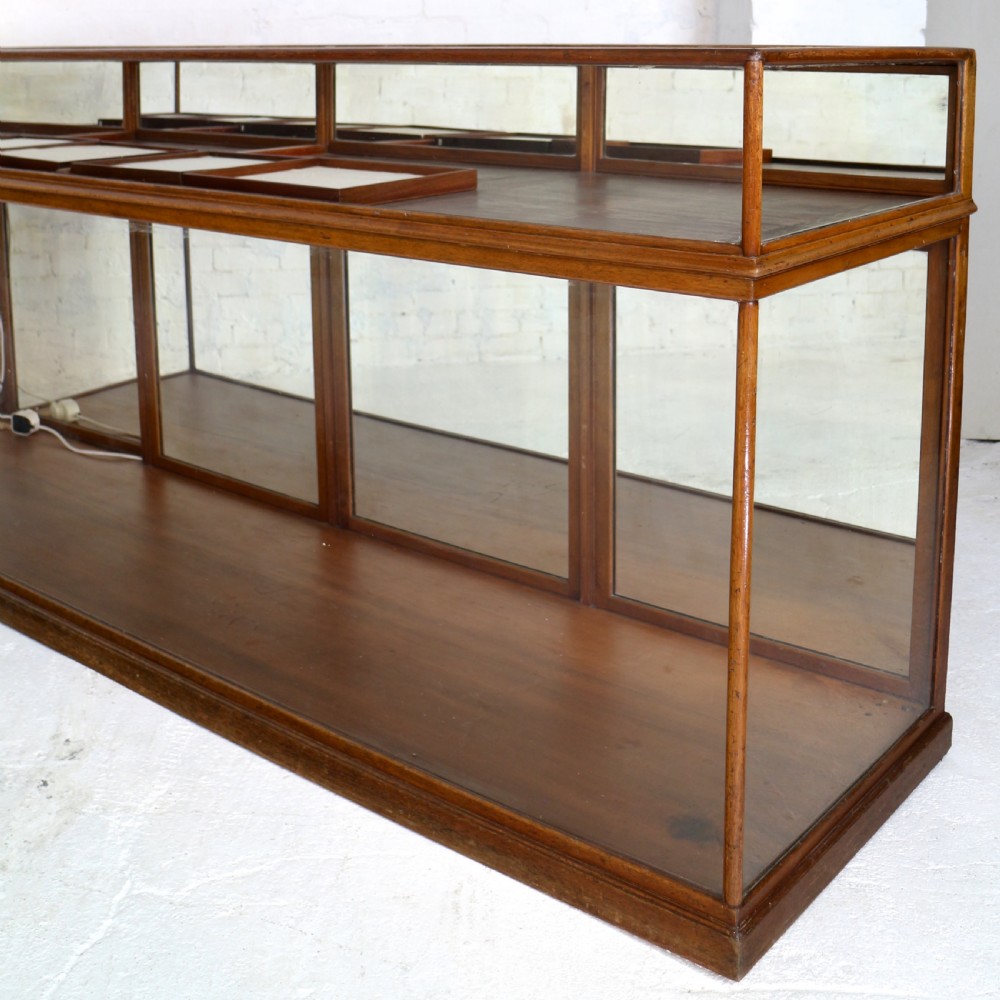 Victorian Mahogany Jewellery Display Shop Cabinet View VII