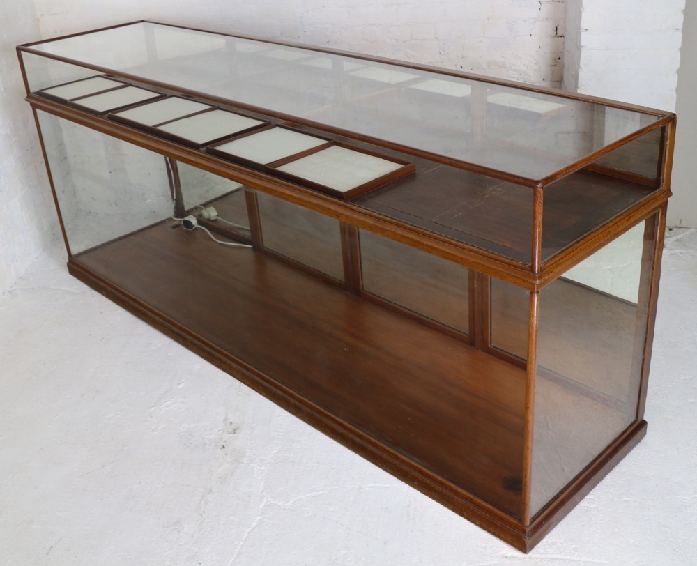 Victorian Mahogany Jewellery Display Shop Cabinet View VIII