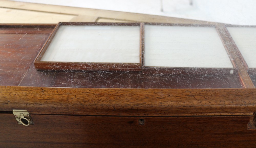 Victorian Mahogany Jewellery Display Shop Cabinet View XI