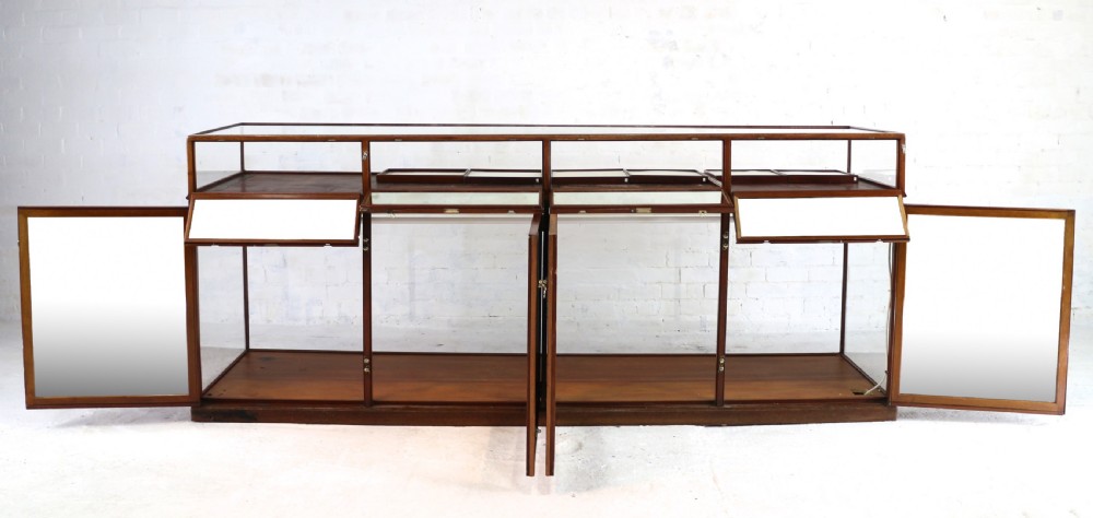 Victorian Mahogany Jewellery Display Shop Cabinet View XIX