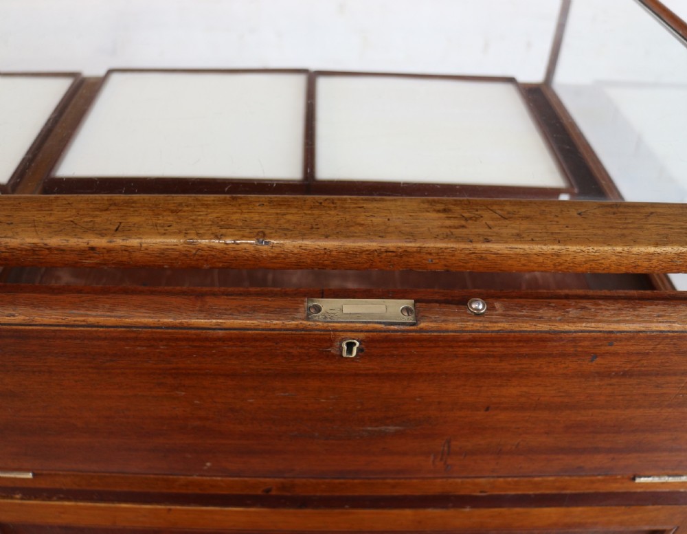 Victorian Mahogany Jewellery Display Shop Cabinet View XXIII
