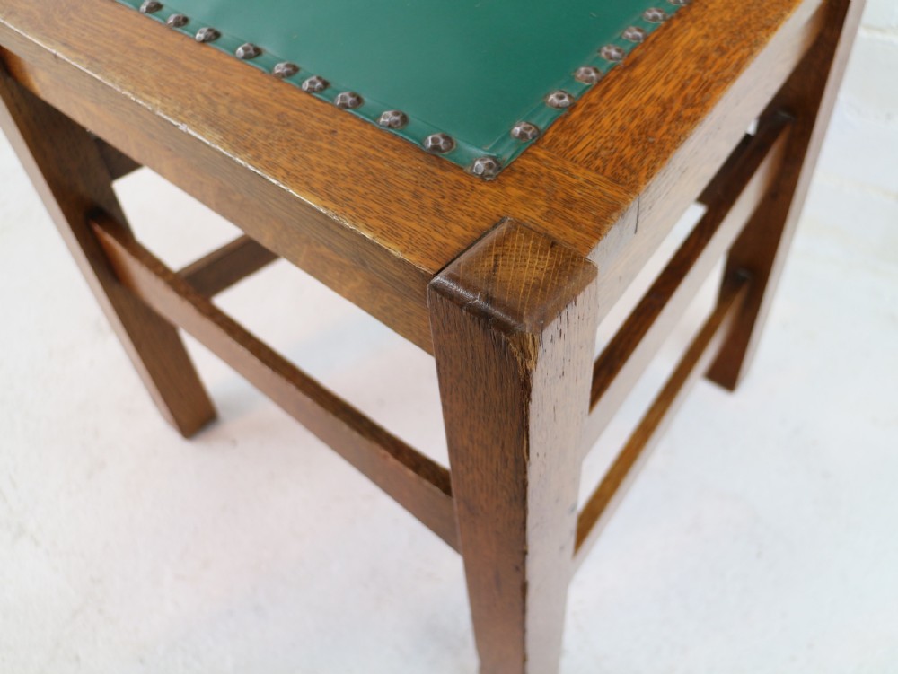 Set of Eight American Arts & Crafts Mission Oak Dining Chairs by Stickley Brothers (8) View XXIX