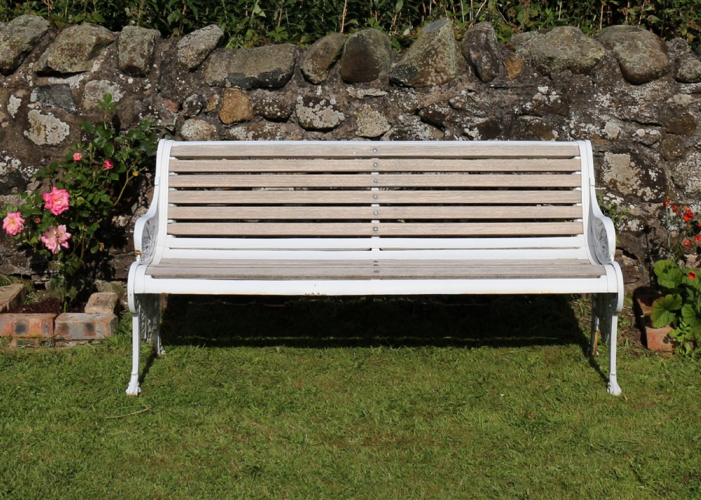 Victorian Cast Iron Garden Seat/Bench by John Finch View II