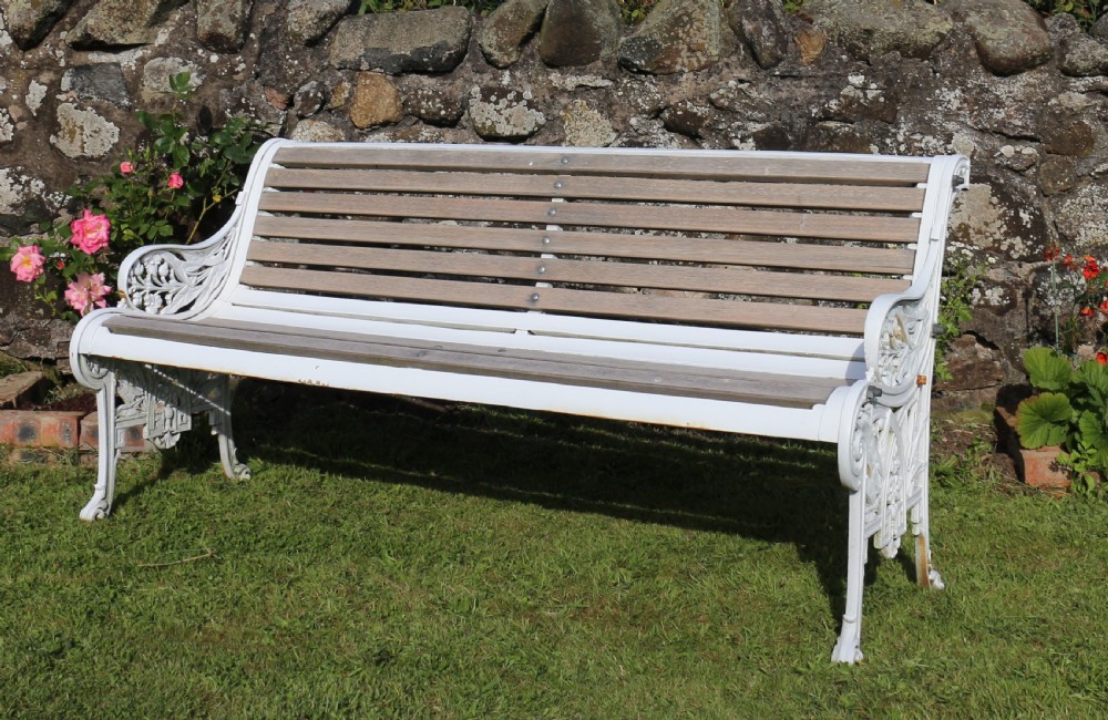 Victorian Cast Iron Garden Seat/Bench by John Finch View IV