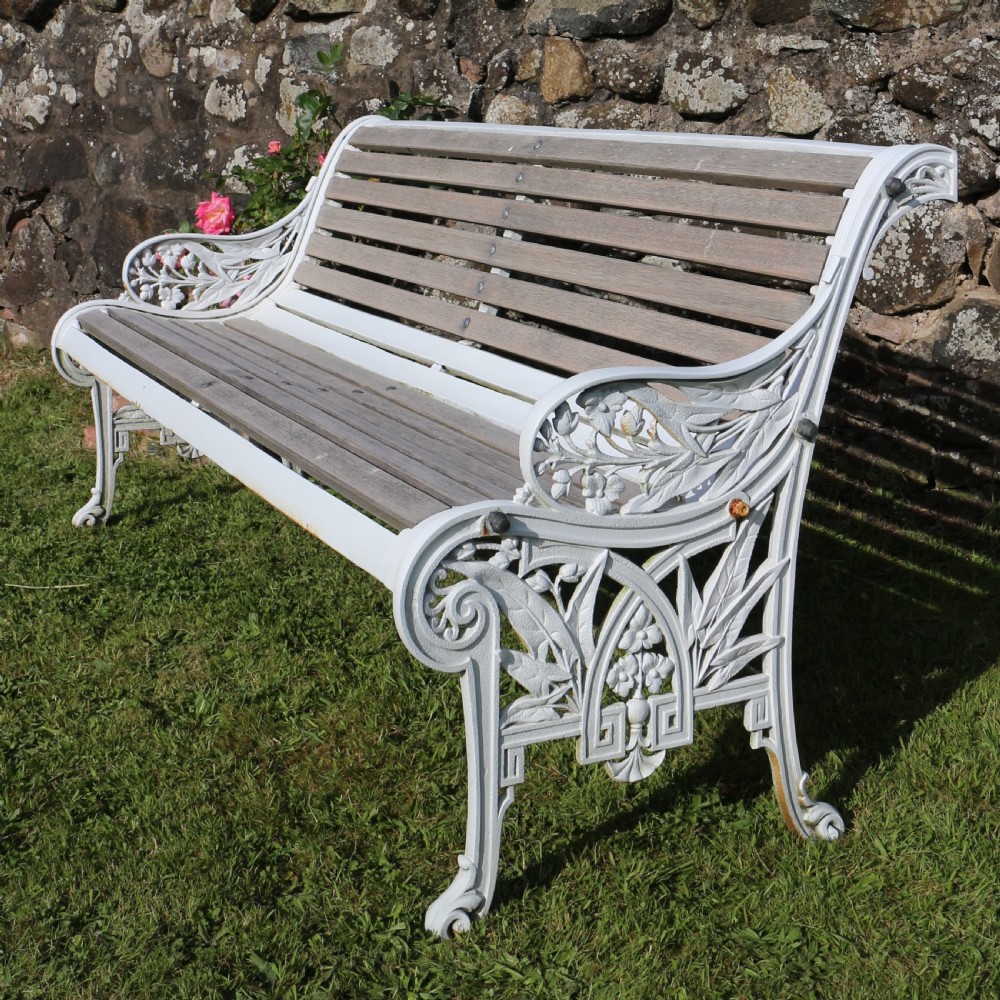 Victorian Cast Iron Garden Seat/Bench by John Finch View VI