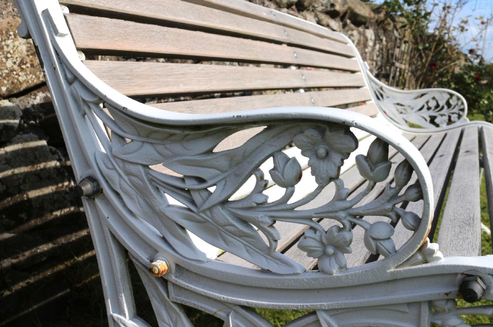 Victorian Cast Iron Garden Seat/Bench by John Finch View VIII