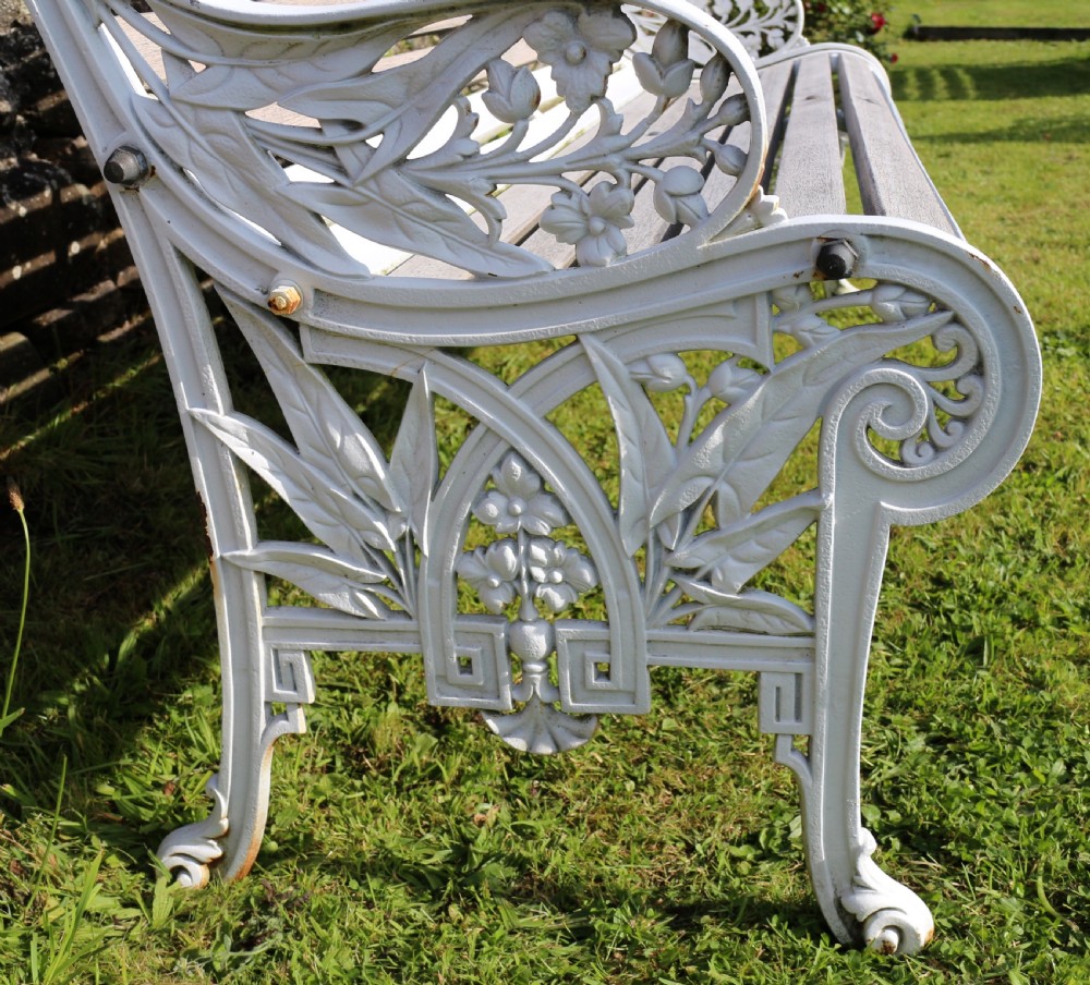 Victorian Cast Iron Garden Seat/Bench by John Finch View IX