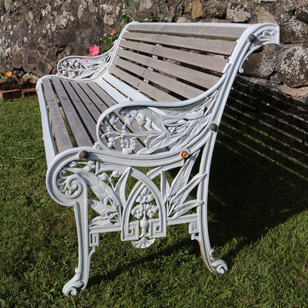 Victorian Cast Iron Garden Seat/Bench by John Finch View XI