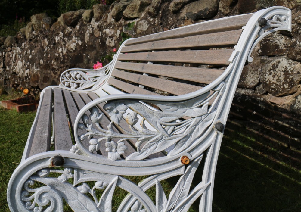 Victorian Cast Iron Garden Seat/Bench by John Finch View XII