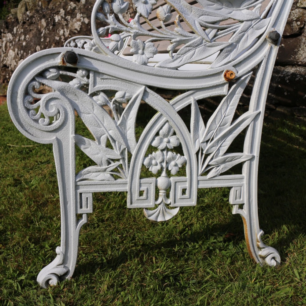 Victorian Cast Iron Garden Seat/Bench by John Finch View XIII