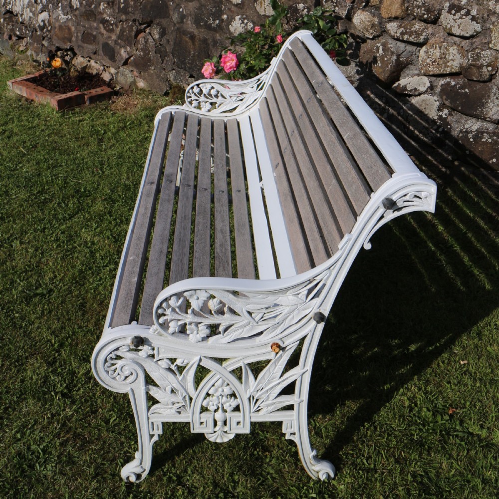 Victorian Cast Iron Garden Seat/Bench by John Finch View XIV