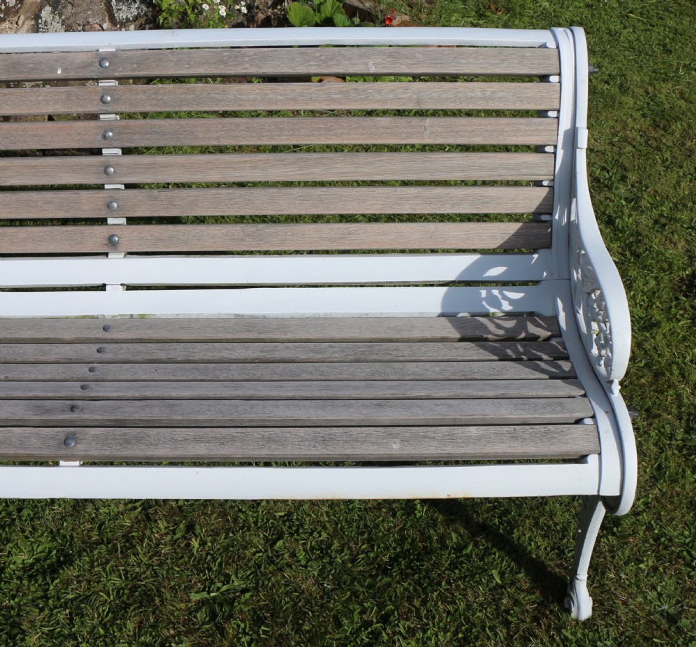 Victorian Cast Iron Garden Seat/Bench by John Finch View XV