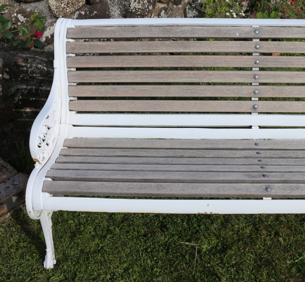 Victorian Cast Iron Garden Seat/Bench by John Finch View XVI