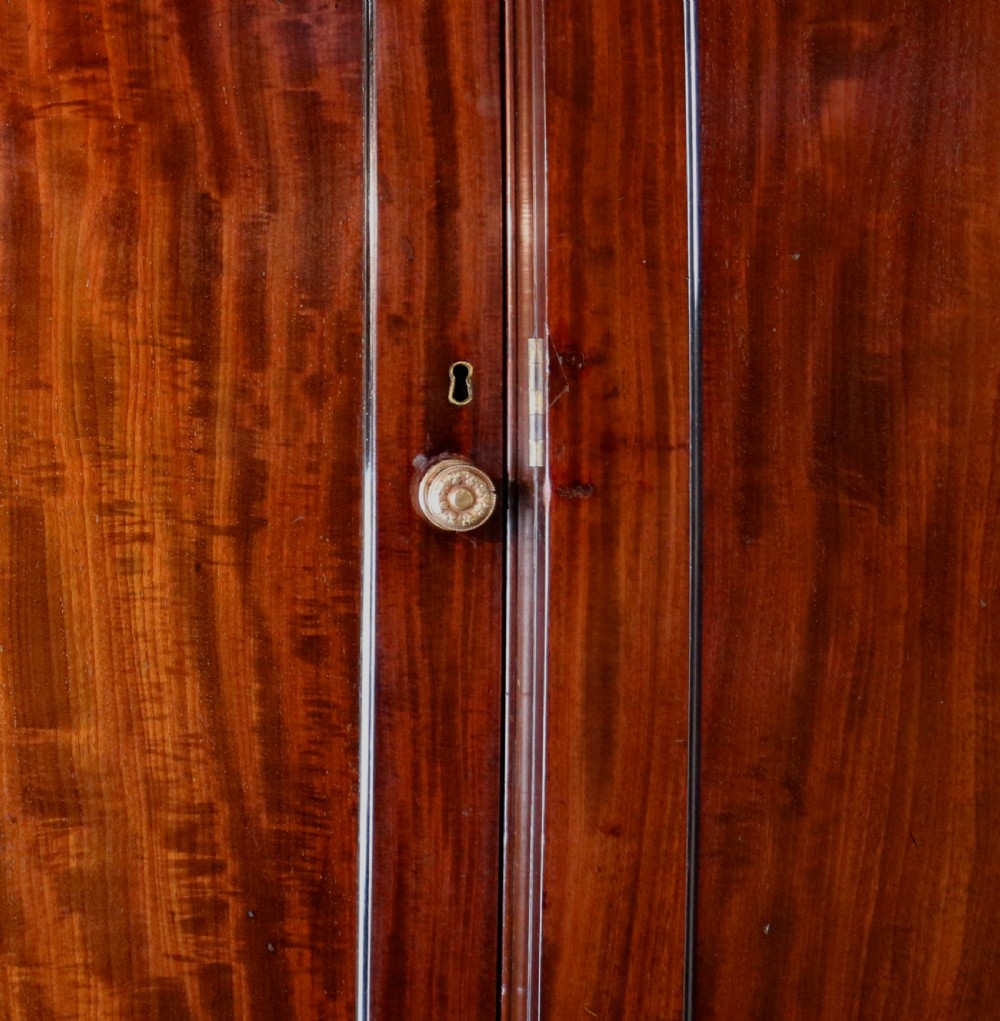 Regency Mahogany Gentleman’s Breakfront Linen Press Wardrobe View XVIII