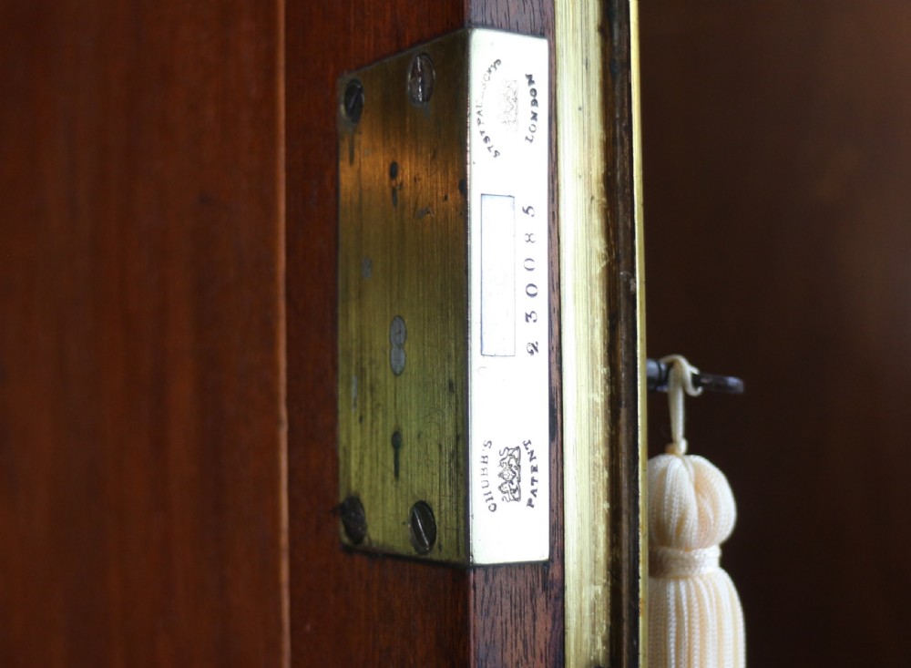 Regency Mahogany Gentleman’s Breakfront Linen Press Wardrobe View XX