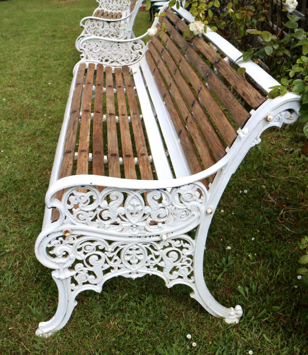 Pair of Victorian Cast Iron Garden Seats/Benches View VIII