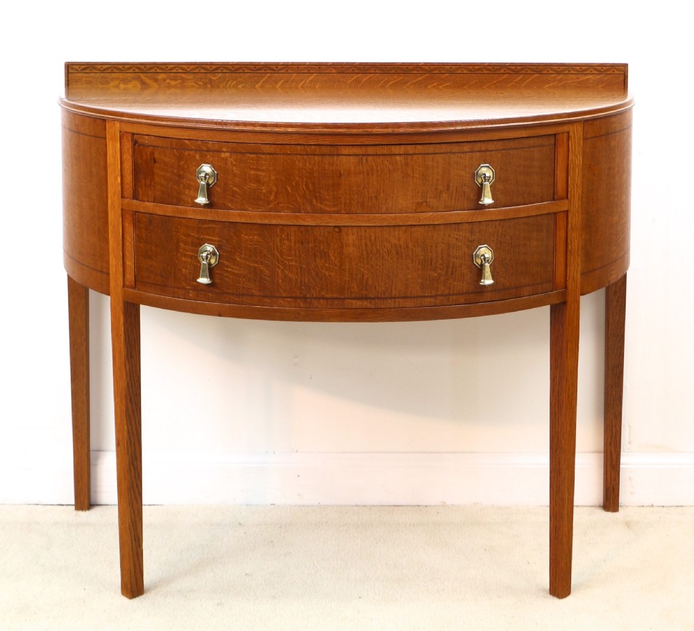 Pair of Arts & Crafts Oak Inlaid Dressing Chests by Shapland & Petter View XVII