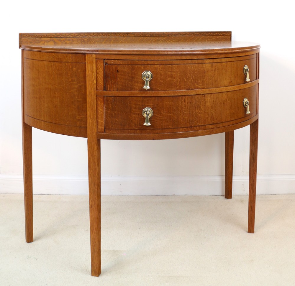 Pair of Arts & Crafts Oak Inlaid Dressing Chests by Shapland & Petter View XVIII