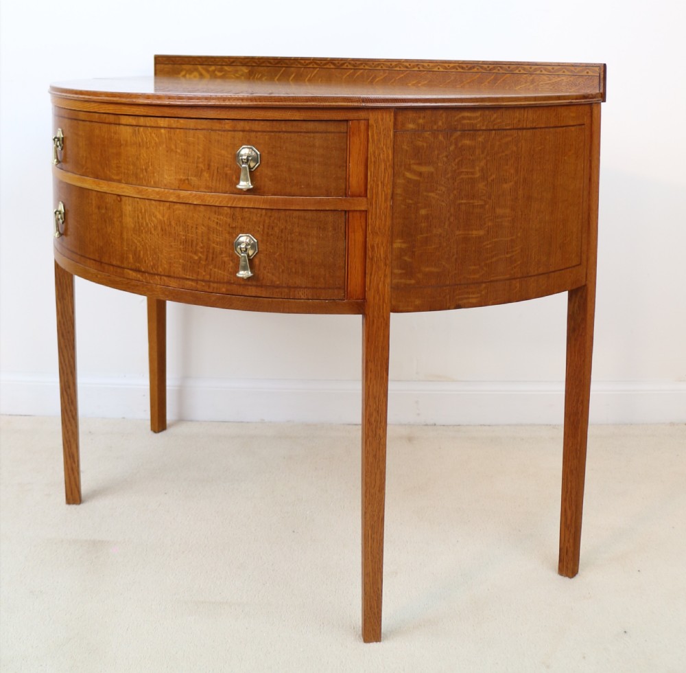 Pair of Arts & Crafts Oak Inlaid Dressing Chests by Shapland & Petter View XIX