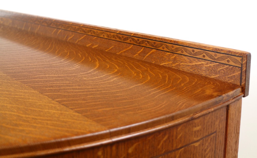 Pair of Arts & Crafts Oak Inlaid Dressing Chests by Shapland & Petter View XXIII