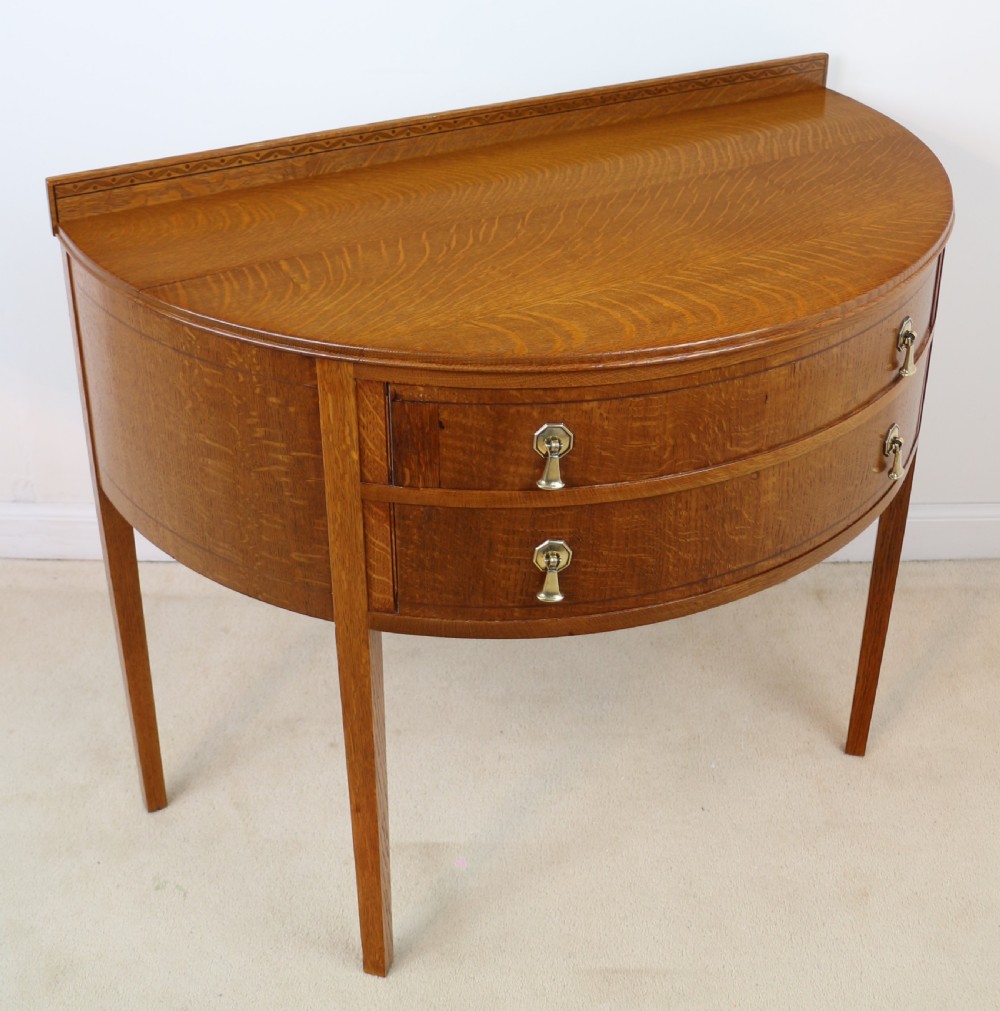 Pair of Arts & Crafts Oak Inlaid Dressing Chests by Shapland & Petter View XXV