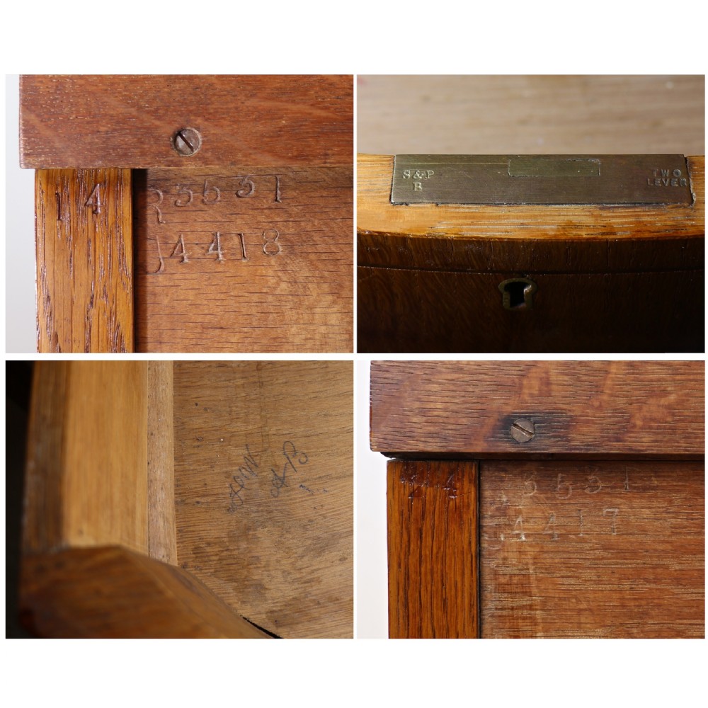 Pair of Arts & Crafts Oak Inlaid Dressing Chests by Shapland & Petter View XXVII