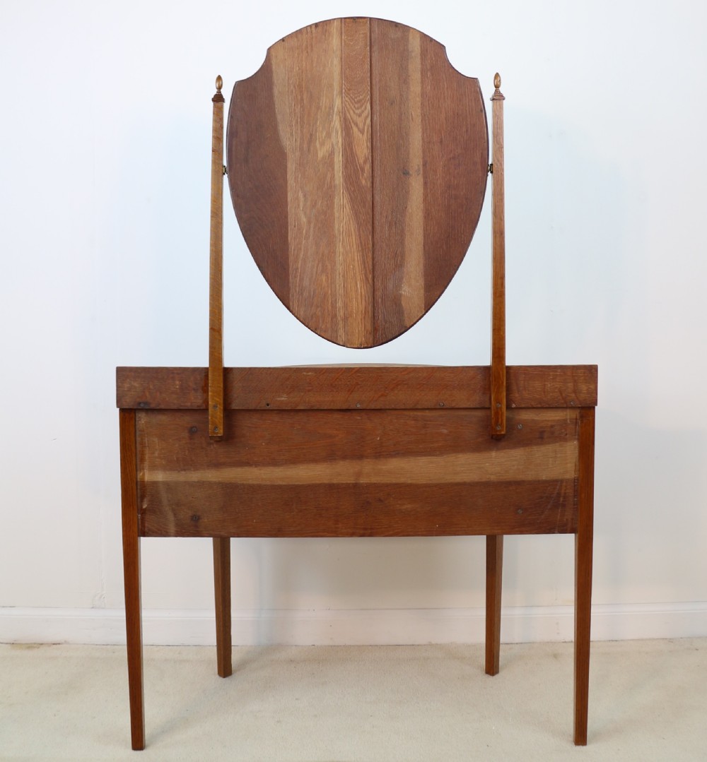 Pair of Arts & Crafts Oak Inlaid Dressing Chests by Shapland & Petter View XXVIII