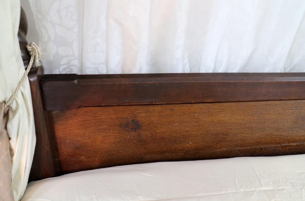 Victorian Arts & Crafts Oak Four Poster King Size Bed View XIX