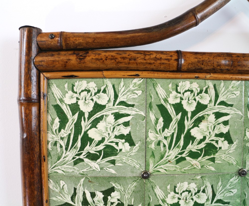 Victorian 'Japanese Style' Bamboo & Rattan Bedroom Suite with Wardrobe, Dressing Table & Washstand View XXV
