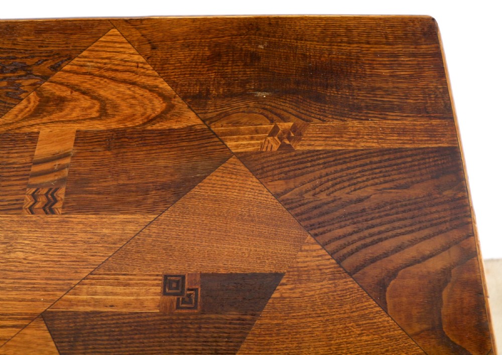Victorian Japanese Parquetry & Tortoiseshell Bamboo Table View VIII