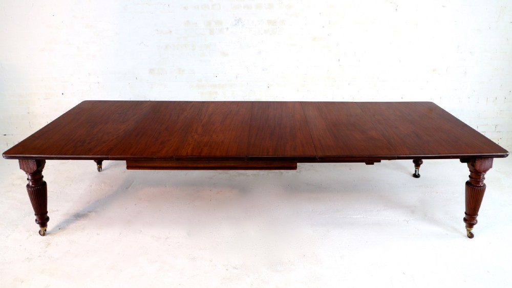 Victorian Mahogany 16 Seat Extending Dining Table & 4 Leaves, 12ft View II
