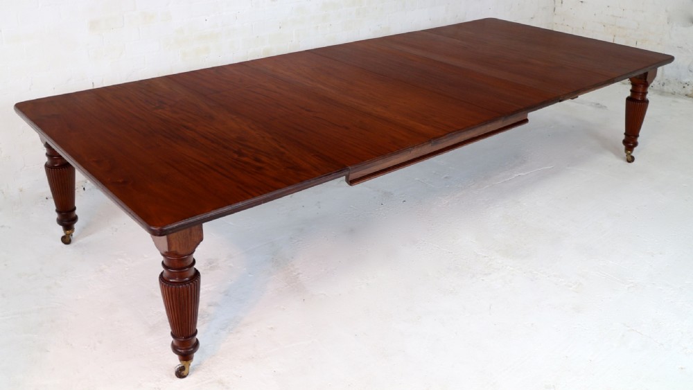Victorian Mahogany 16 Seat Extending Dining Table & 4 Leaves, 12ft View III