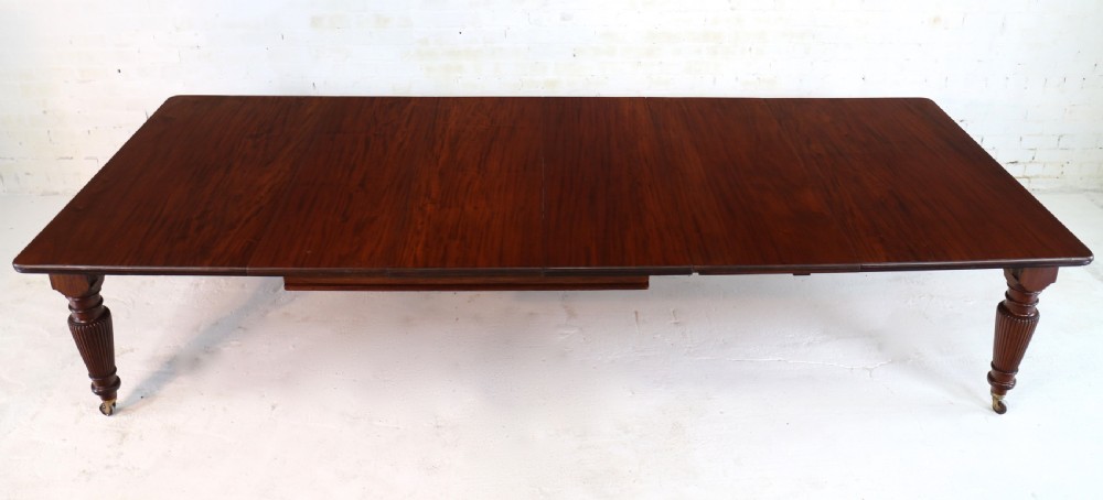 Victorian Mahogany 16 Seat Extending Dining Table & 4 Leaves, 12ft View XII