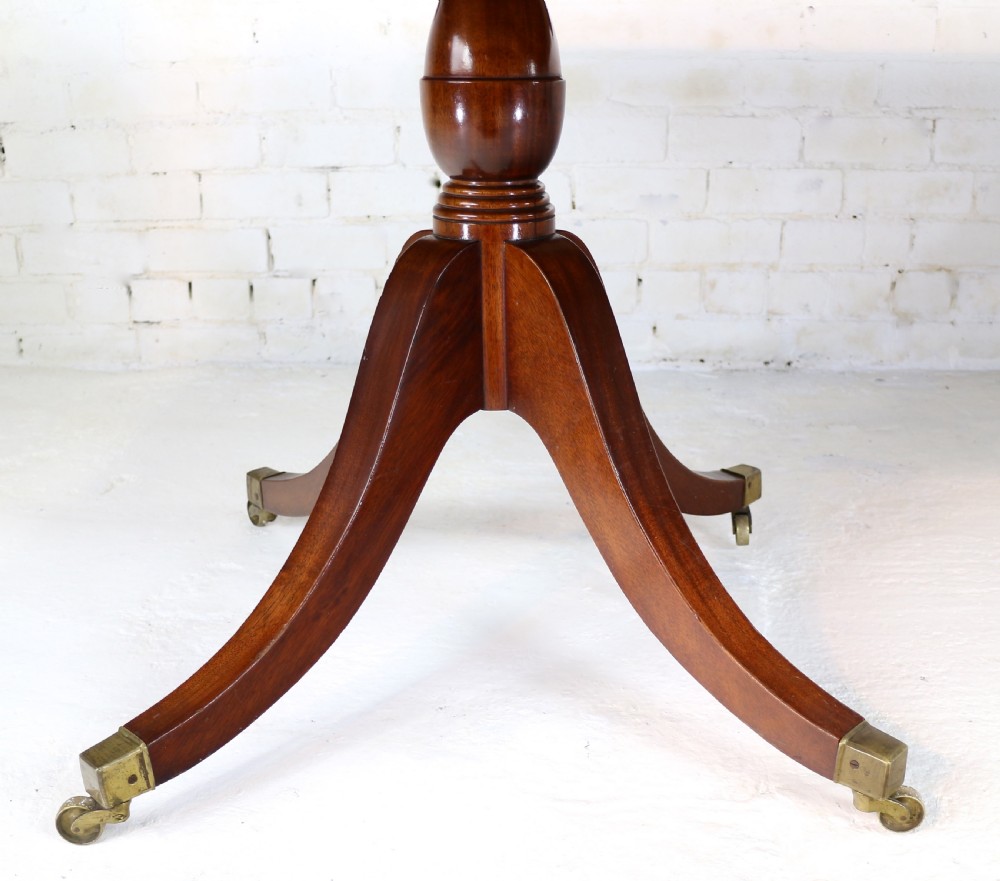 Regency & later Solid Mahogany Extending Two Pillar Dining Table View XX