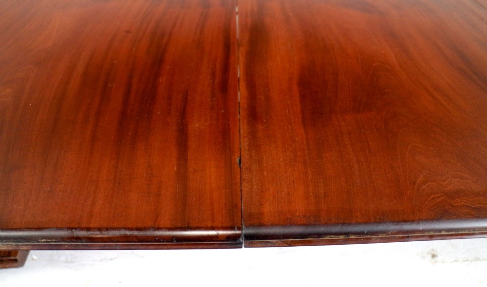 William IV Mahogany Extending Pedestal Dining Table & 4 Leaves, seats 14-16 View XIII