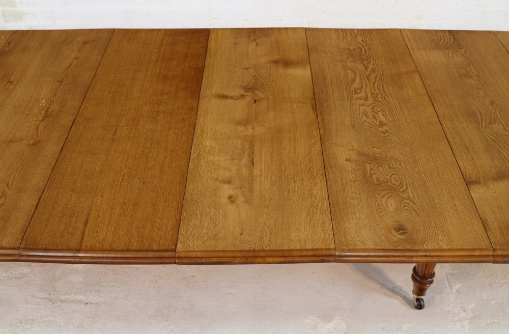 Victorian Oak Extending Dining Table & 8 Leaves, 18ft, seats 20 View XXIV