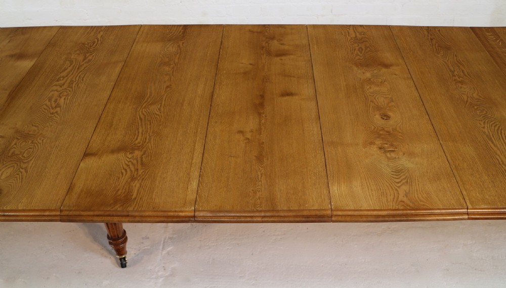 Victorian Oak Extending Dining Table & 8 Leaves, 18ft, seats 20 View XXV