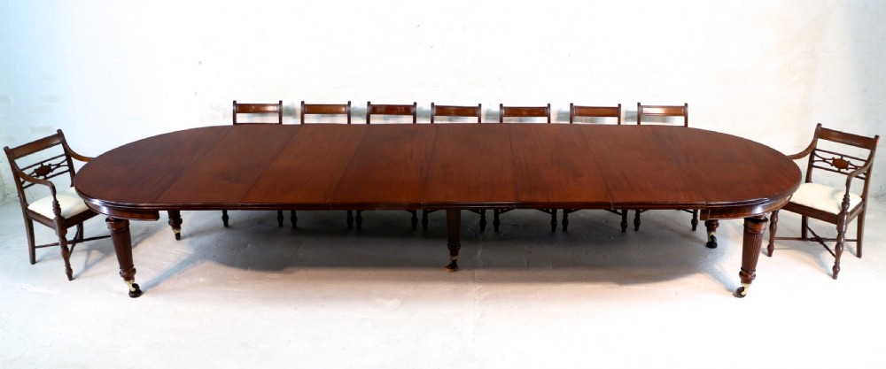 Edwards & Roberts Military Campaign Extending Mahogany Dining Table View II
