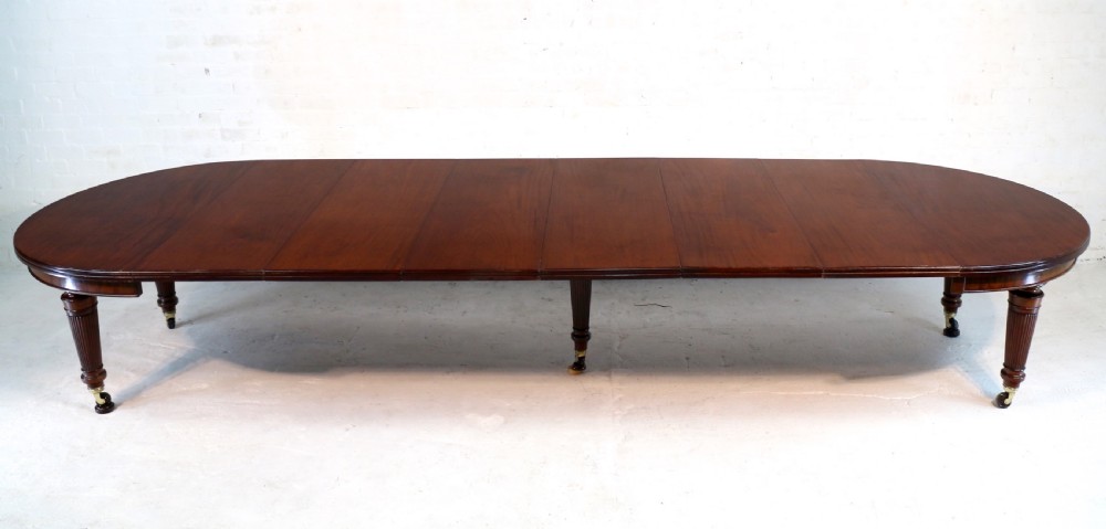Edwards & Roberts Military Campaign Extending Mahogany Dining Table View III