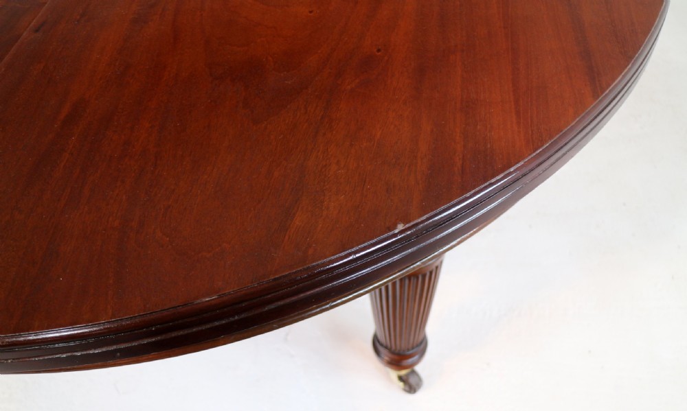 Edwards & Roberts Military Campaign Extending Mahogany Dining Table View XXII