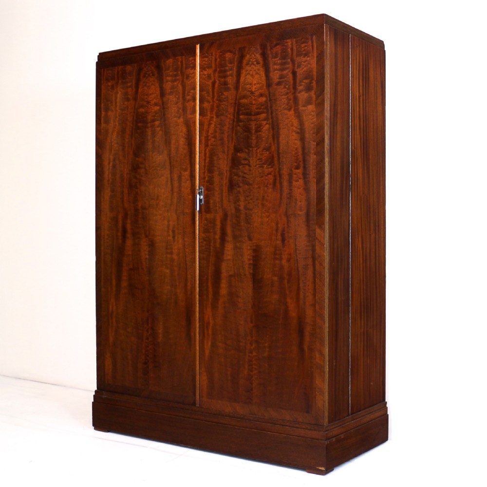 Art Deco Mahogany Gentleman’s Compactum Wardrobe by Compactom Ltd of London View III