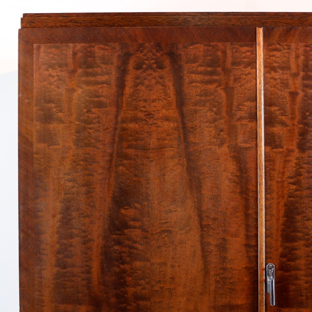 Art Deco Mahogany Gentleman’s Compactum Wardrobe by Compactom Ltd of London View IV