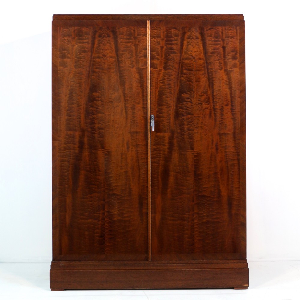 Art Deco Mahogany Gentleman’s Compactum Wardrobe by Compactom Ltd of London View V