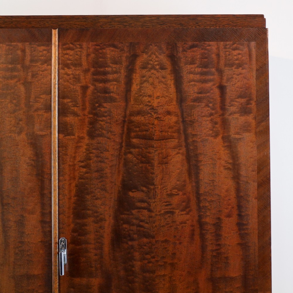 Art Deco Mahogany Gentleman’s Compactum Wardrobe by Compactom Ltd of London View VI