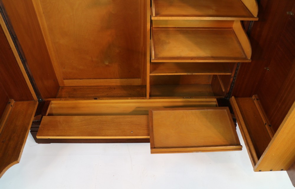 Art Deco Mahogany Gentleman’s Compactum Wardrobe by Compactom Ltd of London View XV