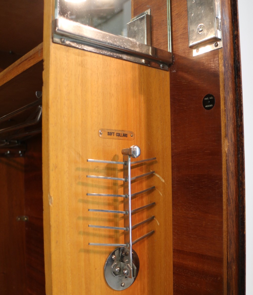 Art Deco Mahogany Gentleman’s Compactum Wardrobe by Compactom Ltd of London View XXIII