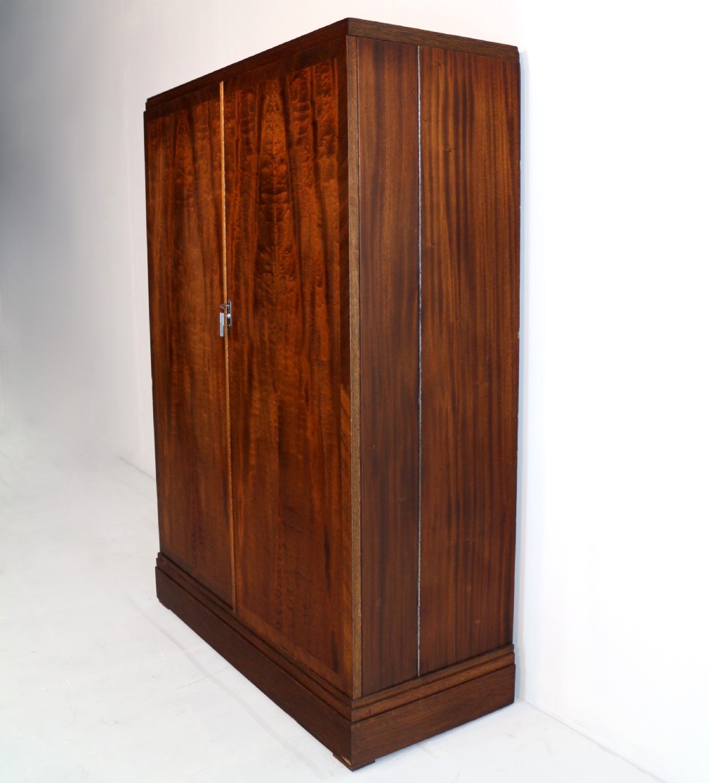Art Deco Mahogany Gentleman’s Compactum Wardrobe by Compactom Ltd of London View XXIV
