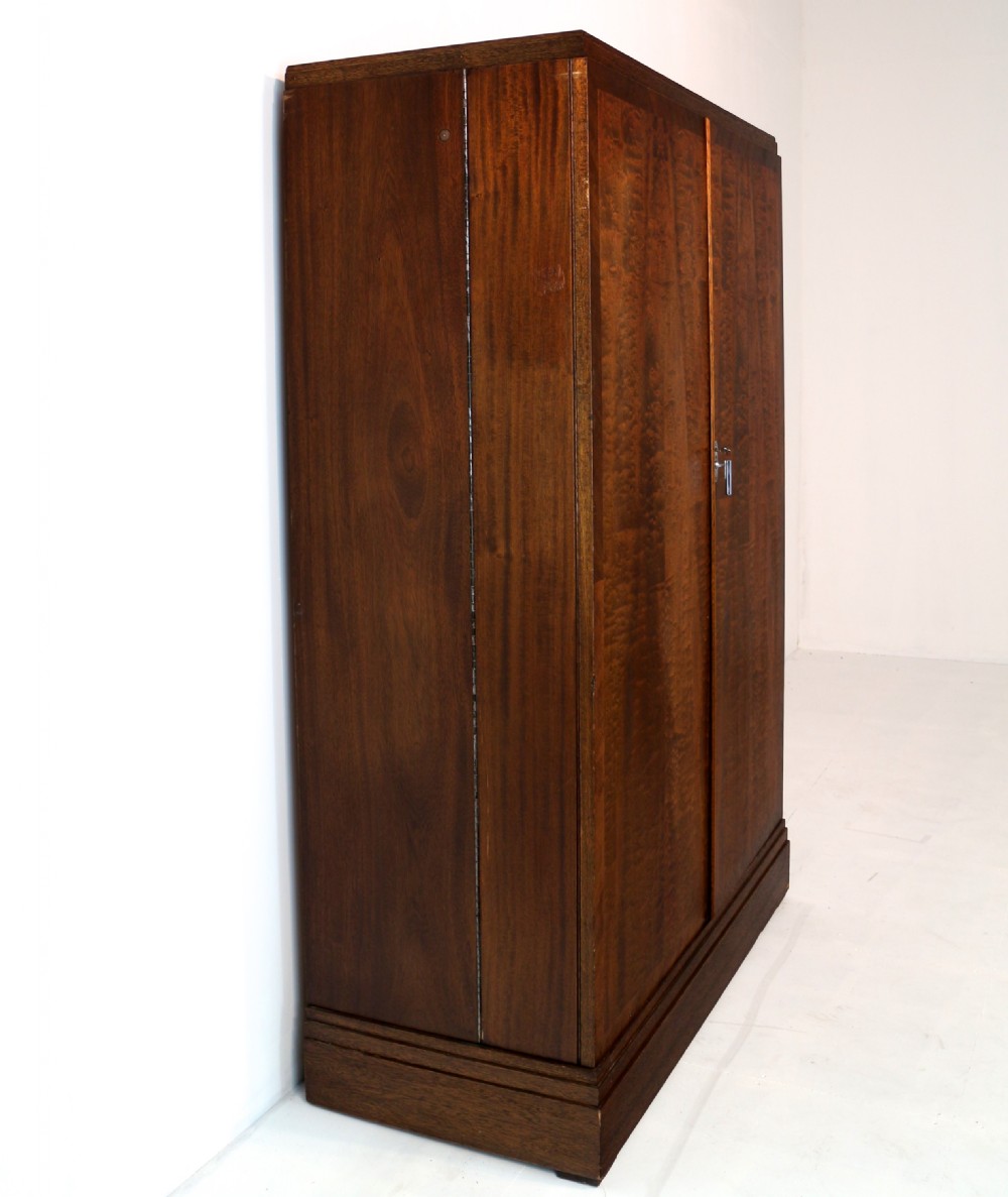 Art Deco Mahogany Gentleman’s Compactum Wardrobe by Compactom Ltd of London View XXVII
