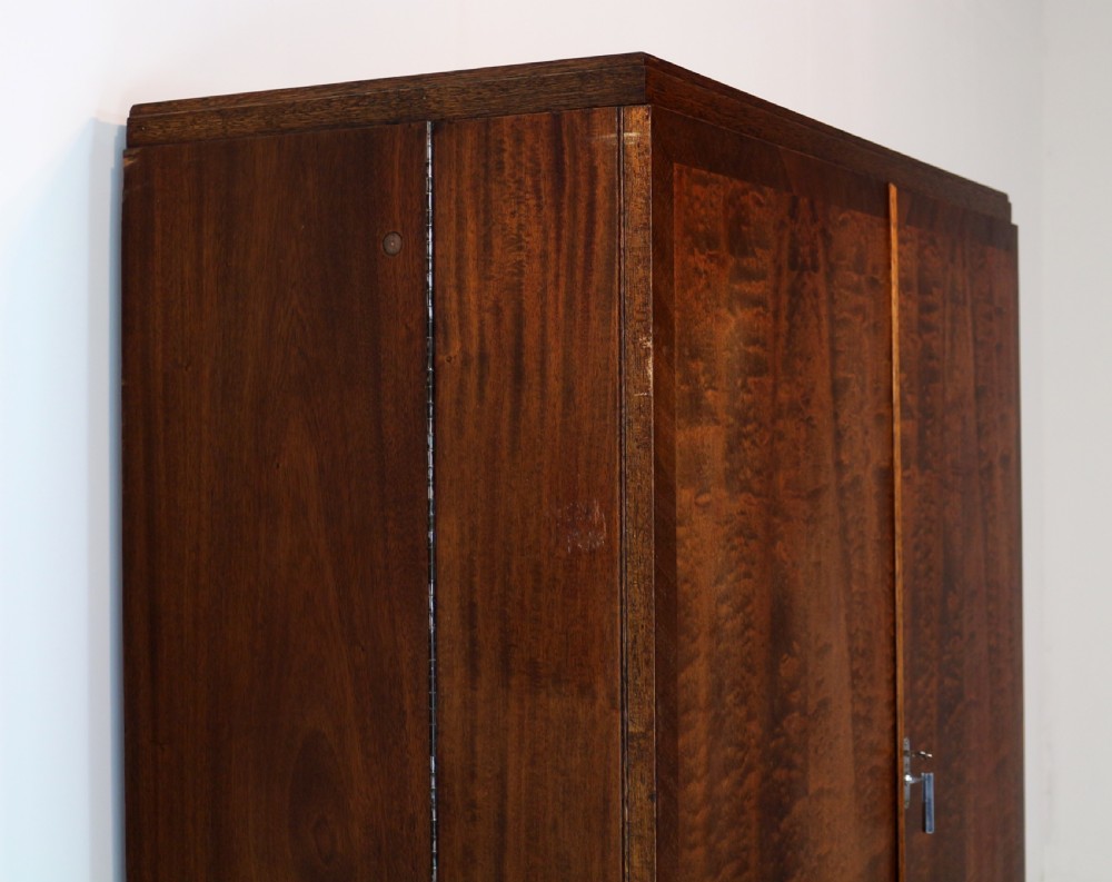 Art Deco Mahogany Gentleman’s Compactum Wardrobe by Compactom Ltd of London View XXVIII