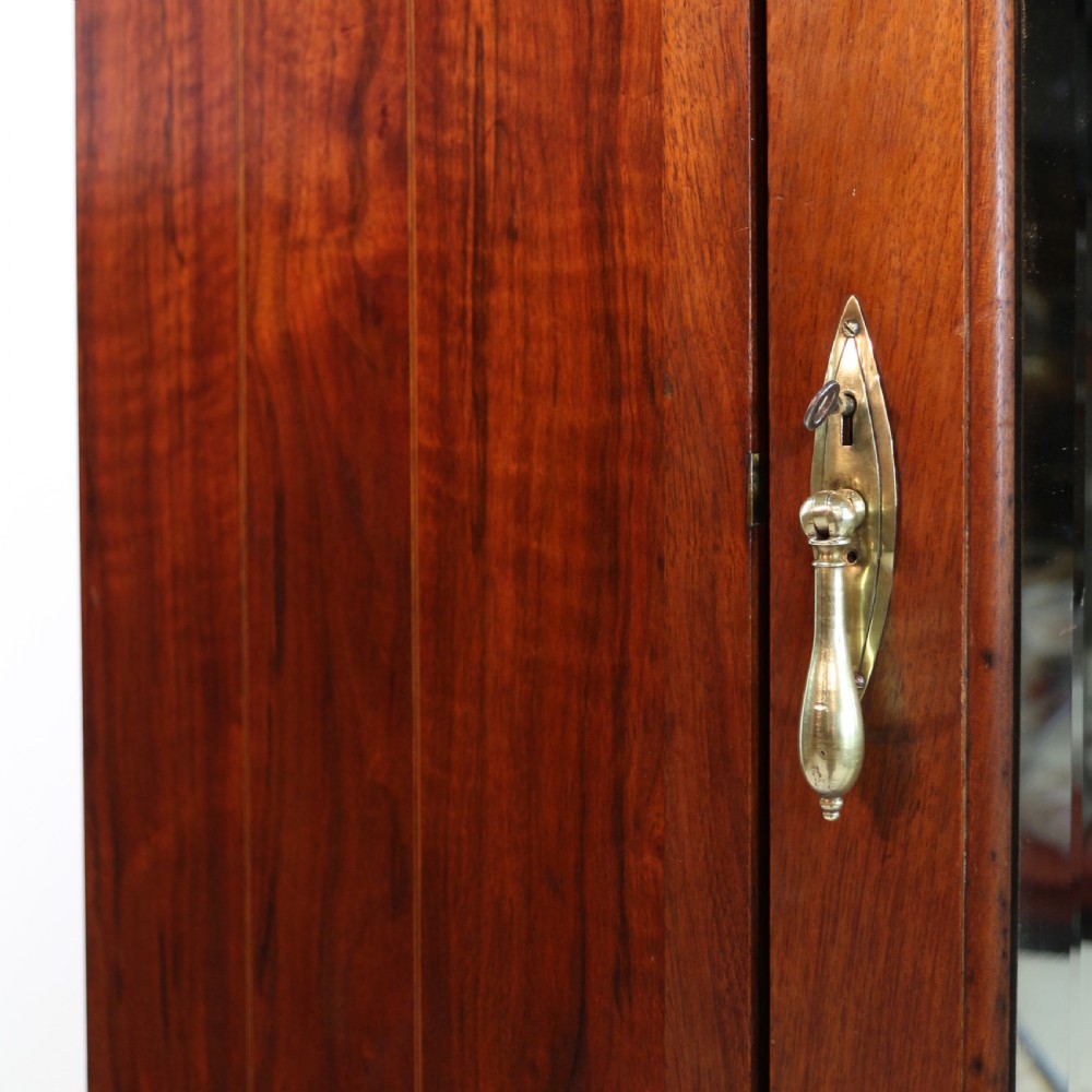 Arts & Crafts Glasgow School Inlaid Walnut Wardrobe Attributed to Wylie & Lochhead View XI